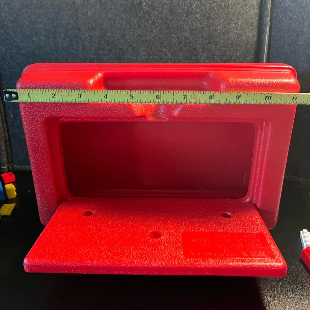 Lego Red Vintage Carry Case Storage Box Made in USA 1980s Full‎ 2+lbs Rare Legos